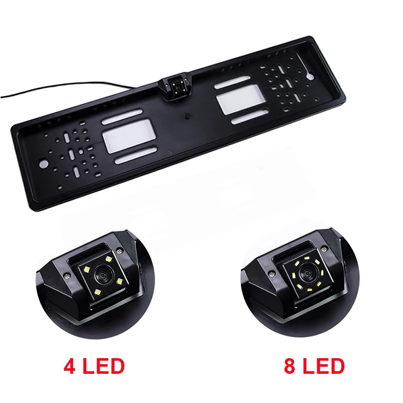 Car Rear View Camera EU European License Plate Frame 4 8 LED Light Waterproof Night Vision Reverse Backup Camera
Car Rear View Camera EU European License Plate Frame 4 8 LED Light Waterproof Night Vision Reverse Backup Camera