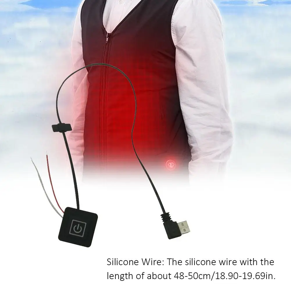 USB Electric Heating Jacket Heating Pad Safety Heating Pad Clothes With Switch Warm Winter DIY Heating Clothing
USB Electric Heating Jacket Heating Pad Safety Heating Pad Clothes With Switch Warm Winter DIY Heating Clothing