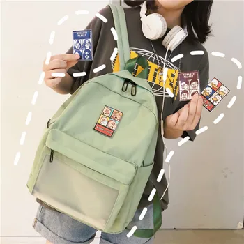 New Women Transparent front pocket Backpack waterproof nylon Backpack Female Multi-pocket travel Bag Teenager Girls schoolbag
New Women Transparent front pocket Backpack waterproof nylon Backpack Female Multi-pocket travel Bag Teenager Girls schoolbag