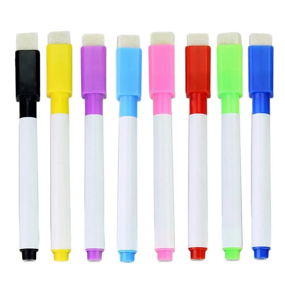 8Pcs Magnetic Whiteboard Pen Drawing and Recording Magnet Erasable Dry White Board Markers For Office School Supplies
8Pcs Magnetic Whiteboard Pen Drawing and Recording Magnet Erasable Dry White Board Markers For Office School Supplies