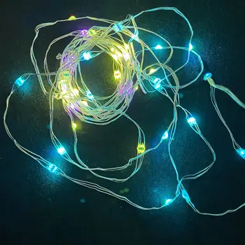 5 meters/ 50 lights WS2812B LED copper wire string light;DC5V input;RGB addressable full color;IP30 non-waterproof
5 meters/ 50 lights WS2812B LED copper wire string light;DC5V input;RGB addressable full color;IP30 non-waterproof