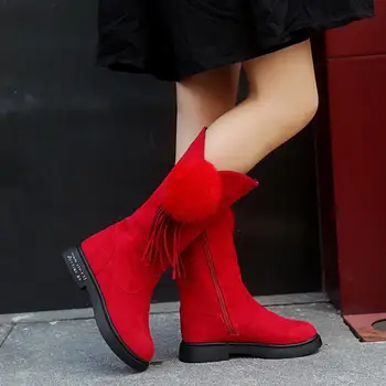 Winter Kids Boots Girls Shoes Solid Color Tassel Ball Long Boots Children Girls Snow Boots Plush Warm Cotton Shoes School
Winter Kids Boots Girls Shoes Solid Color Tassel Ball Long Boots Children Girls Snow Boots Plush Warm Cotton Shoes School