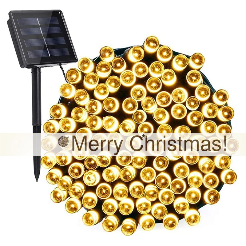 Solar String Lamps For Garden Waterproof Outdoor Lighting 12/22/32M 200LED Christmas Xmas Holiday Decoration Fairy Solar Battery
Solar String Lamps For Garden Waterproof Outdoor Lighting 12/22/32M 200LED Christmas Xmas Holiday Decoration Fairy Solar Battery