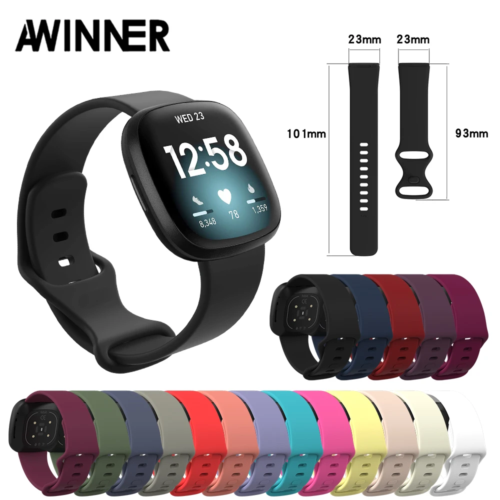 Accessories Band For Fitbit Versa 3 Strap Soft Silicone Wrist Waterproof Replacement Band For Fitbit Versa Sense Strap Bracelet
Accessories Band For Fitbit Versa 3 Strap Soft Silicone Wrist Waterproof Replacement Band For Fitbit Versa Sense Strap Bracelet