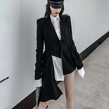 Spring and Autumn Irregular Tooling Coat Women's Vintage Swallow Tail Suit Korean Thin Loose Top Winter Clothes Women
Spring and Autumn Irregular Tooling Coat Women's Vintage Swallow Tail Suit Korean Thin Loose Top Winter Clothes Women