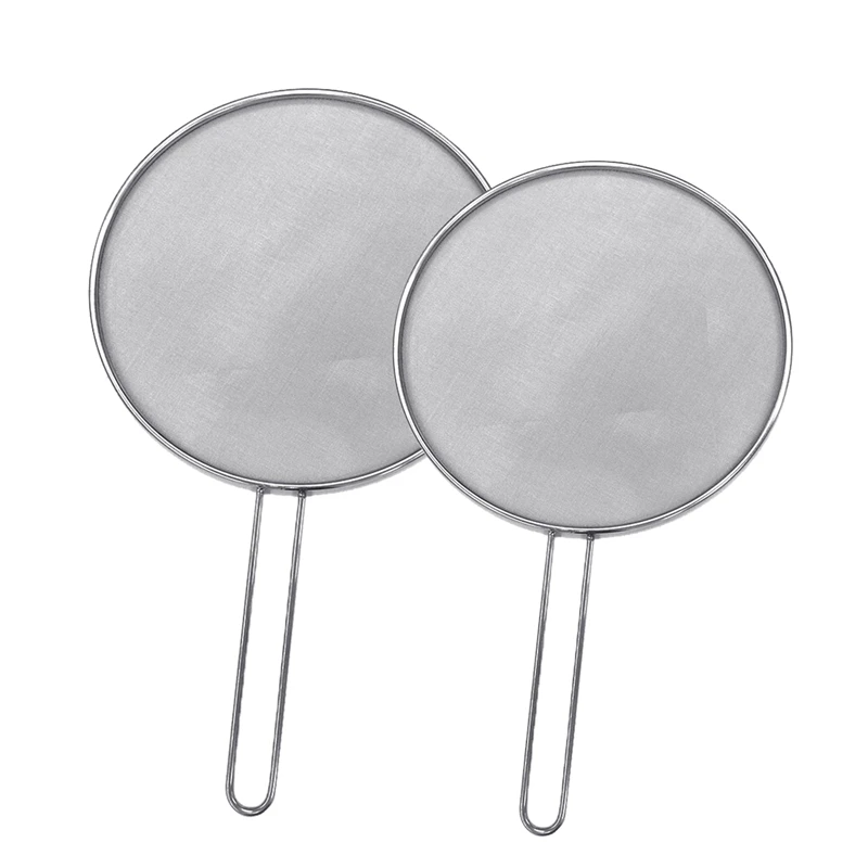 2Pcs 29cm/33cm Stainless Steel Splatter Sn Mesh Pot Lid Cover Silver Oil Frying Pan Lid Cooking Tools for Kitchen
2Pcs 29cm/33cm Stainless Steel Splatter Sn Mesh Pot Lid Cover Silver Oil Frying Pan Lid Cooking Tools for Kitchen