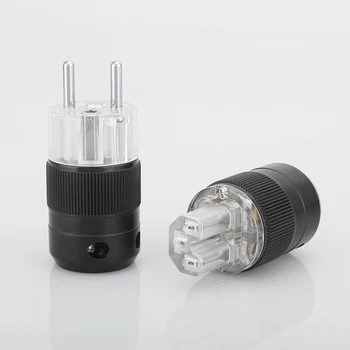 Free Shipping One Pair Schuko Mains Power Plug silver Plated Connector IEC Female plug EU Power Connector
Free Shipping One Pair Schuko Mains Power Plug silver Plated Connector IEC Female plug EU Power Connector