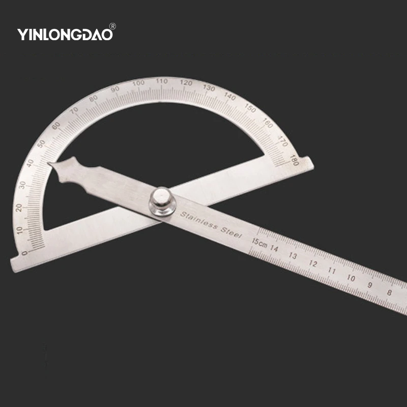 YINLONGDAO New Protractor Round Head Square Craftsman Rule Ruler Machinist 90 x 150mm Stainless Steel General Tool
YINLONGDAO New Protractor Round Head Square Craftsman Rule Ruler Machinist 90 x 150mm Stainless Steel General Tool