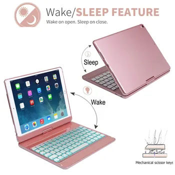 360 Rotate Wireless Keyboard Case Smart Folio Back Cover with Backlit for iPad 10.2 SUB Sale
360 Rotate Wireless Keyboard Case Smart Folio Back Cover with Backlit for iPad 10.2 SUB Sale