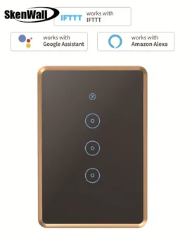 1 2 3 Gang Zigbee Smart Switch Tuya Glass Touch Panel Wall Switch Wireless Control Alexa Google Home Compatible 95-240V AC 
1 2 3 Gang Zigbee Smart Switch Tuya Glass Touch Panel Wall Switch Wireless Control Alexa Google Home Compatible 95-240V AC