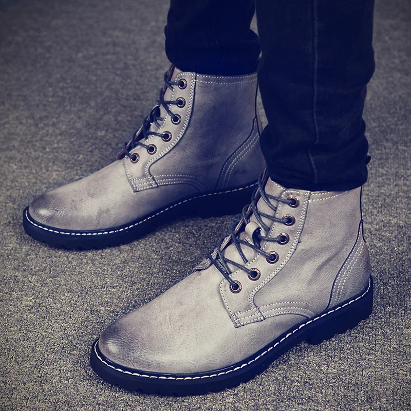 2020 Spring New Style Men Hight-top Leather Boot Fashion Versatile Martin Boots Work Shoes Retro British Style
2020 Spring New Style Men Hight-top Leather Boot Fashion Versatile Martin Boots Work Shoes Retro British Style