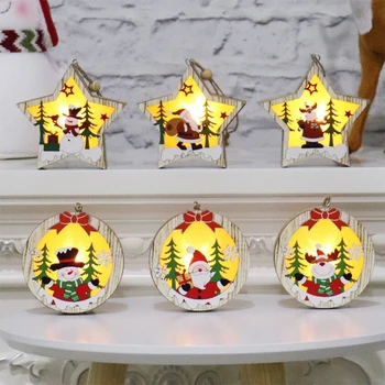 Wooden LED Christmas Pendant Xmas Fashion Old Man Illuminate Beautiful Wooden Christmas Tree Pendant Elk Toy Goods Dinner Home
Wooden LED Christmas Pendant Xmas Fashion Old Man Illuminate Beautiful Wooden Christmas Tree Pendant Elk Toy Goods Dinner Home