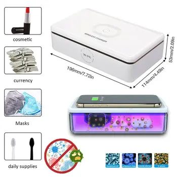 Multifunctional Uv Sterilizer 15W Wireless Charger Box Aromatherapy Function Disinfection Phone Cleaners Light Disinfectant Box
Multifunctional Uv Sterilizer 15W Wireless Charger Box Aromatherapy Function Disinfection Phone Cleaners Light Disinfectant Box