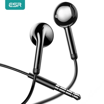 ESR Wired earphones For Xiaomi iPhone Samsung HD Super Bass Noise Reduction 3.5mm In-ear Headset Earbuds With Mic Earphone
ESR Wired earphones For Xiaomi iPhone Samsung HD Super Bass Noise Reduction 3.5mm In-ear Headset Earbuds With Mic Earphone