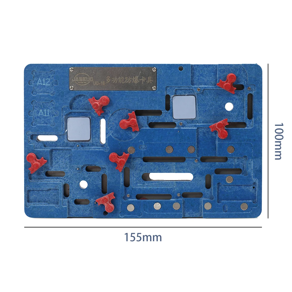 Explosion-proof Cooling Tin Multifunctional Platform PCB Holder Jig for IPX/XS/XS MAX Motherboard Fixture Repairing Tool
Explosion-proof Cooling Tin Multifunctional Platform PCB Holder Jig for IPX/XS/XS MAX Motherboard Fixture Repairing Tool
