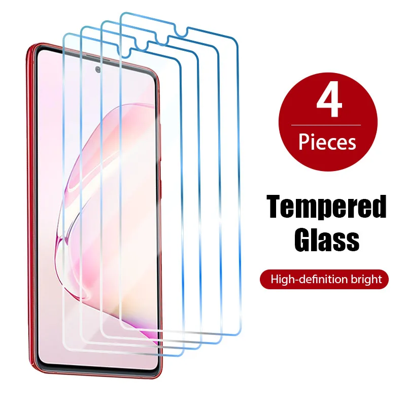 4PCS Tempered Glass For Samsung Galaxy A51 A50 A71 A70 A80 A90 A40 A60 Screen Protector A52 A72 phone | Мобильные телефоны и
