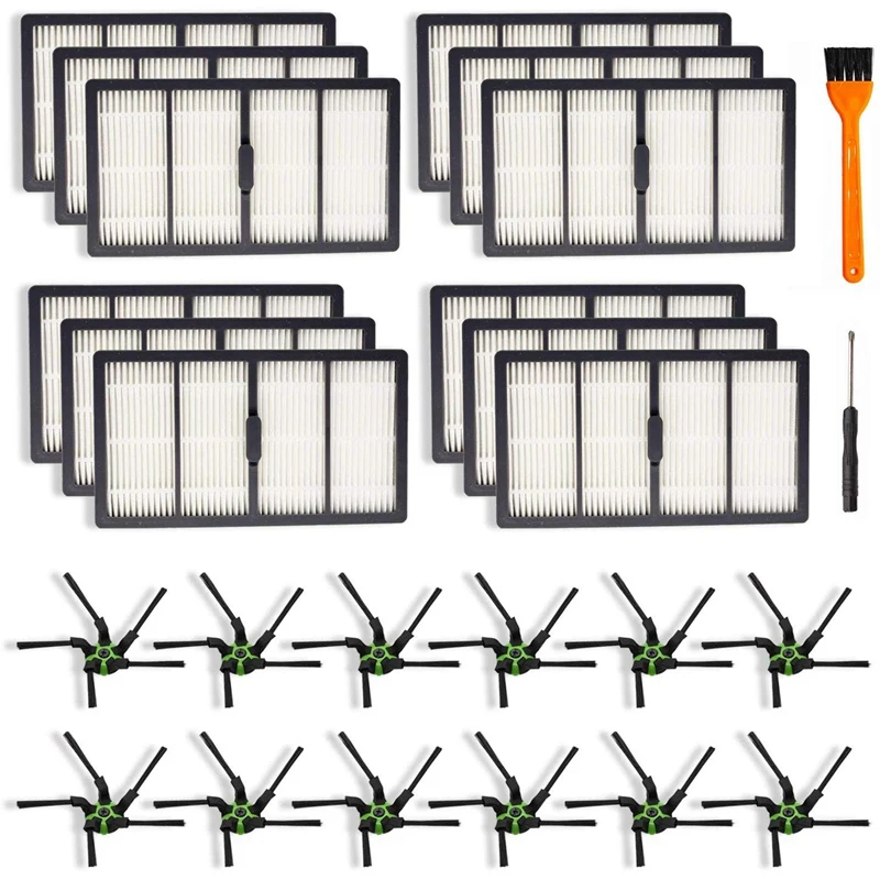 12x Replacement Filters and 12x Side Brushes for IRobot Roomba S9 (9150) S9+ S9 Plus (9550) S Series Wi-Fi Connected Robot Vacuu
12x Replacement Filters and 12x Side Brushes for IRobot Roomba S9 (9150) S9+ S9 Plus (9550) S Series Wi-Fi Connected Robot Vacuu