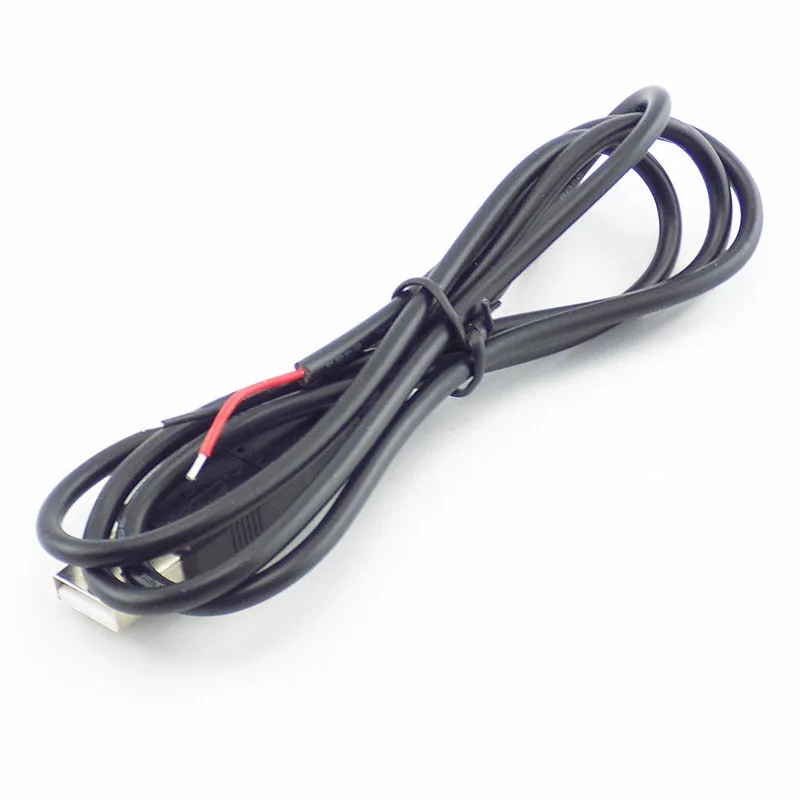 Description Picture 4 of item5V USB 2.0  2 Pin 2 Wire diy usb Male Jack Connector Cable Power Charge Extension Cable Cord 0.3m/1m/2m Connector Adapter