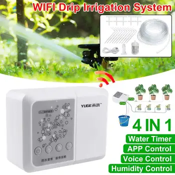 Smart 10M WIFI Voice APP Remote Control DIY Drip Irrigation System Timing Automatic Watering Garden Hose Micro Drip Watering Kit 
Smart 10M WIFI Voice APP Remote Control DIY Drip Irrigation System Timing Automatic Watering Garden Hose Micro Drip Watering Kit