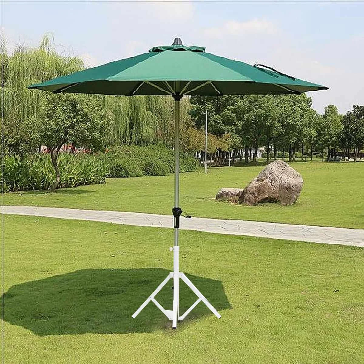 garden parasol with base