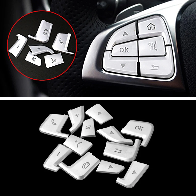 12Pcs/Set Car Steering Wheel Button Switch Cover For Mercedes Benz GLC A C Class ABS Chrome Style Car Trim Sticker Decoration
12Pcs/Set Car Steering Wheel Button Switch Cover For Mercedes Benz GLC A C Class ABS Chrome Style Car Trim Sticker Decoration
