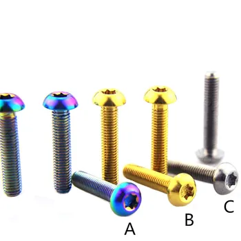 Titanium M5 Bolt M5 x 10 12 25mm Titanium Alloy Bolts Bicycle Parts Bolts Brake Disc Screws For MTB Mountain Road Bike
Titanium M5 Bolt M5 x 10 12 25mm Titanium Alloy Bolts Bicycle Parts Bolts Brake Disc Screws For MTB Mountain Road Bike