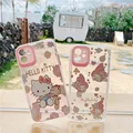 Милый чехол для телефона с рисунком Hello Kitty на заказ для Apple iphone 11 Pro Max 8 7 Plus X XS MAX SE2 XR мягкий прозрачный чехол для задней панели