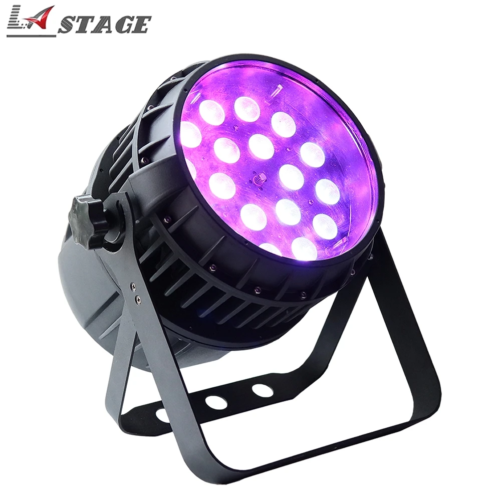 Free Shipping Waterproof LED Stage 18*12W Zoom Par Light RGBW 4in1 Theatre Lighting Bright Can | Лампы и освещение