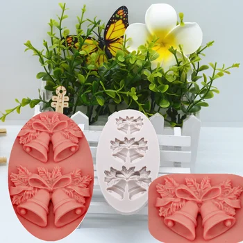 Christmas bells Resin mold Silicone kitchen baking tools DIY cake chocolate candy pastry fondant mold dessert lace decoration 
Christmas bells Resin mold Silicone kitchen baking tools DIY cake chocolate candy pastry fondant mold dessert lace decoration