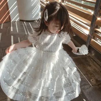 Baby Girls Dress Summer Sequins Princess Baby Dress Girls 1st Birthday Party Dress Cotton Teenage Prom Ball Gowns Kids Vestidos 
Baby Girls Dress Summer Sequins Princess Baby Dress Girls 1st Birthday Party Dress Cotton Teenage Prom Ball Gowns Kids Vestidos
