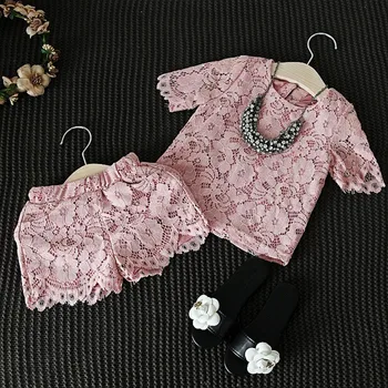 Yorkzaler Summer Elegant Girl Pink Lace Short Sleeve Children 2pcs Outfits Shirt+Short Pants Girl Clothes Set For Party Wedding
Yorkzaler Summer Elegant Girl Pink Lace Short Sleeve Children 2pcs Outfits Shirt+Short Pants Girl Clothes Set For Party Wedding