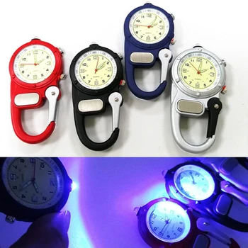 Mini Clip Watch Compact Analog Display Backpack Carabiner Watch with Flashlight Outdoor Camping Hiking Cyling Tools
Mini Clip Watch Compact Analog Display Backpack Carabiner Watch with Flashlight Outdoor Camping Hiking Cyling Tools