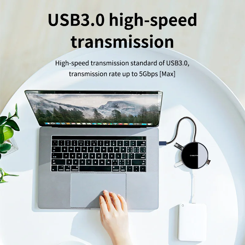CABLETIME USB C концентратор к HDMI RJ45 Мульти 3 0 USB3.0 Мощность адаптер для MacBook Pro Air док