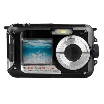 Waterproof Digital Camera Underwater Camera Video Recorder Selfie Dual Sn DV Recording Camera(Black)
Waterproof Digital Camera Underwater Camera Video Recorder Selfie Dual Sn DV Recording Camera(Black)