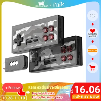 Data Frog Video Game Consoles Build In 1400 Classic Game 4K 8 Bit Handheld TV Mini USB Wireless Console Dual Gamepad HDMI Output
Data Frog Video Game Consoles Build In 1400 Classic Game 4K 8 Bit Handheld TV Mini USB Wireless Console Dual Gamepad HDMI Output
