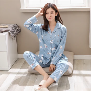 Pajamas For Women 2020 Spring Autumn Hot Sale Long Sleeve Pyjama Sets Rabbit-patterned Pijama Casual Comfort Night Sleepwear
Pajamas For Women 2020 Spring Autumn Hot Sale Long Sleeve Pyjama Sets Rabbit-patterned Pijama Casual Comfort Night Sleepwear