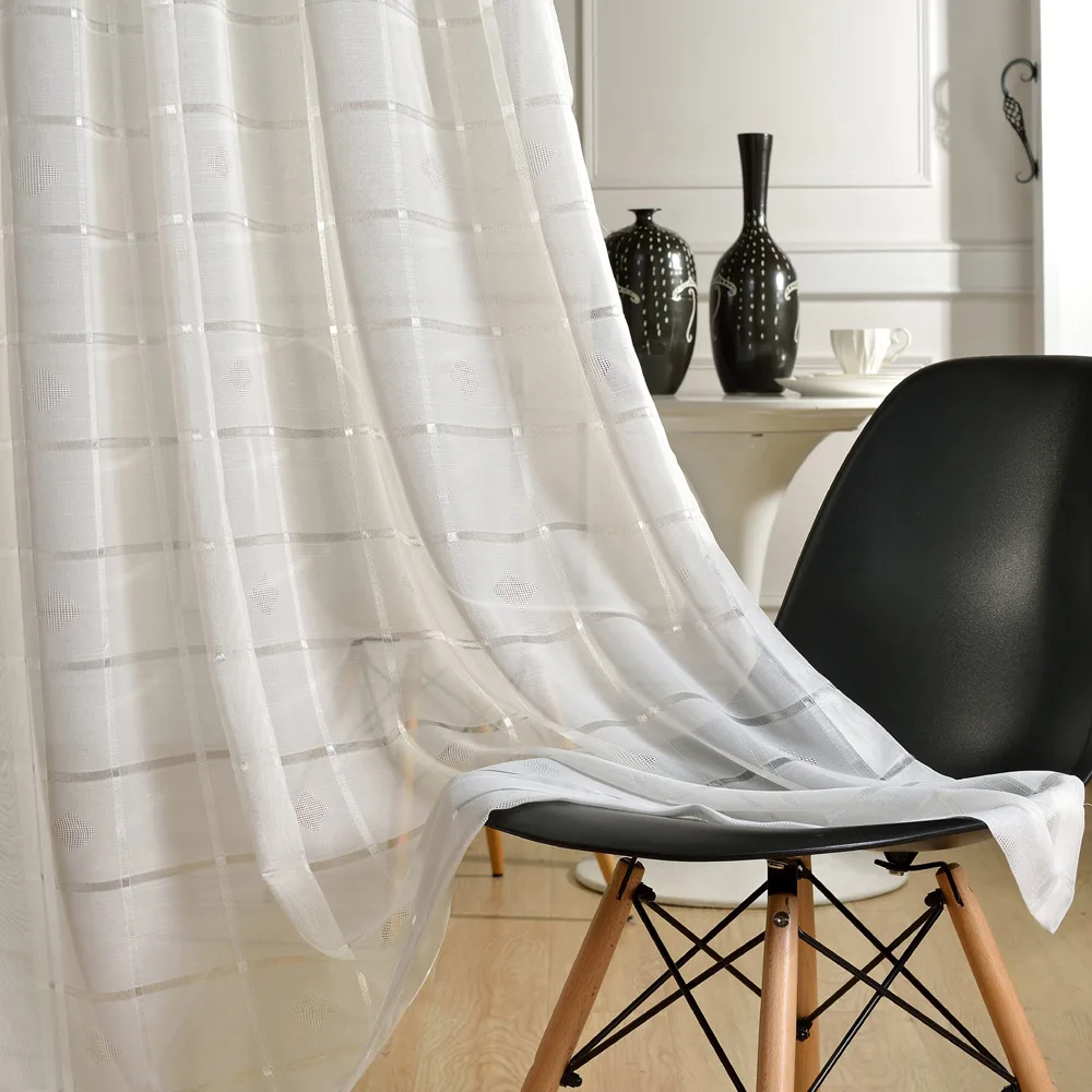 Jacquard Window Screen Fabric Voile Versatile Pastoral Style Translucent Mesh Curtains Plaid Turn Brown Yarn
Jacquard Window Screen Fabric Voile Versatile Pastoral Style Translucent Mesh Curtains Plaid Turn Brown Yarn