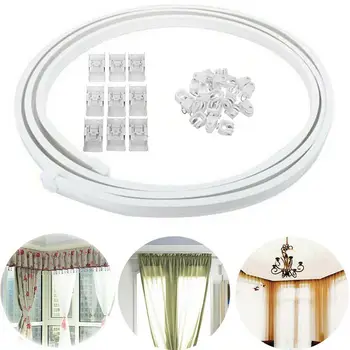 1M Flexible Cuttable Bendable Curtain Track Rail For Straight Bay Windows Aluminum Track Curtain Installation Homeware Decor
1M Flexible Cuttable Bendable Curtain Track Rail For Straight Bay Windows Aluminum Track Curtain Installation Homeware Decor