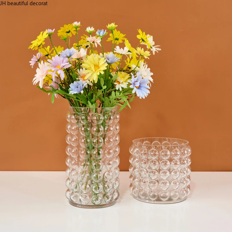 Light Luxury Style Bubble Transparent Glass Vase Modern Minimalist Creative Living Room Flower Arrangement Decoration Flower Pot
Light Luxury Style Bubble Transparent Glass Vase Modern Minimalist Creative Living Room Flower Arrangement Decoration Flower Pot