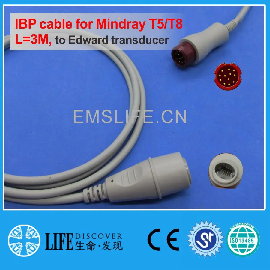 Mindray BeneView iPM iMECIBP кабель для Edwards одноразовый датчик давления| |