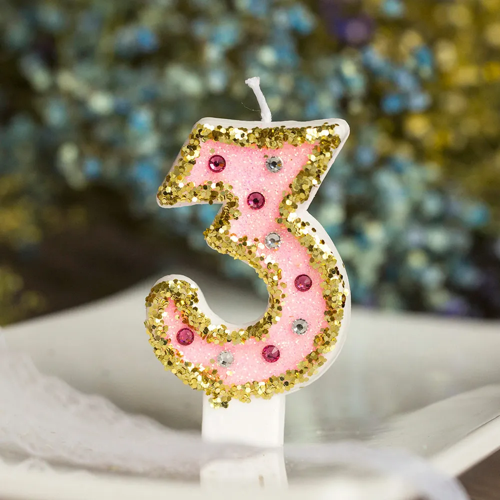 Gold Glitter Shiny Rhinestone Candle Cake Topper Baby Shower Children's Happy Birthday Day Wedding Princess Party Baking Supplie
Gold Glitter Shiny Rhinestone Candle Cake Topper Baby Shower Children's Happy Birthday Day Wedding Princess Party Baking Supplie