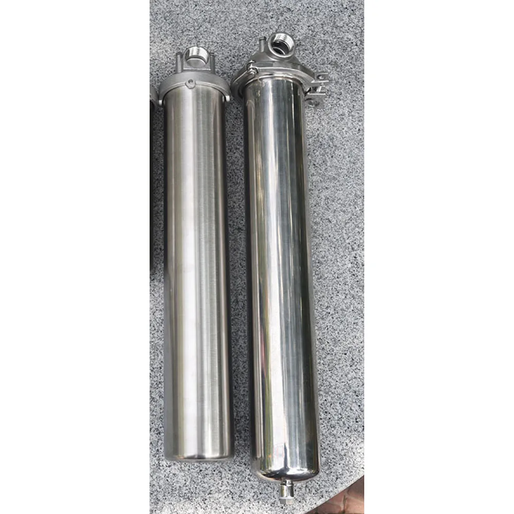 Front Filter SS304 Stainless Steel Well Water Tap Pipe Central Purifier Pre-filter 20" DN15/DN20 with Drain Outlet | Обустройство