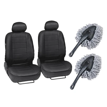 6 Pcs Car Accessories:4 Pcs Car Universal PU Leather Seat Cover Cushion Wear Protector Seat Cover & 2 Pcs Microfiber Car Dash Du 
6 Pcs Car Accessories:4 Pcs Car Universal PU Leather Seat Cover Cushion Wear Protector Seat Cover & 2 Pcs Microfiber Car Dash Du