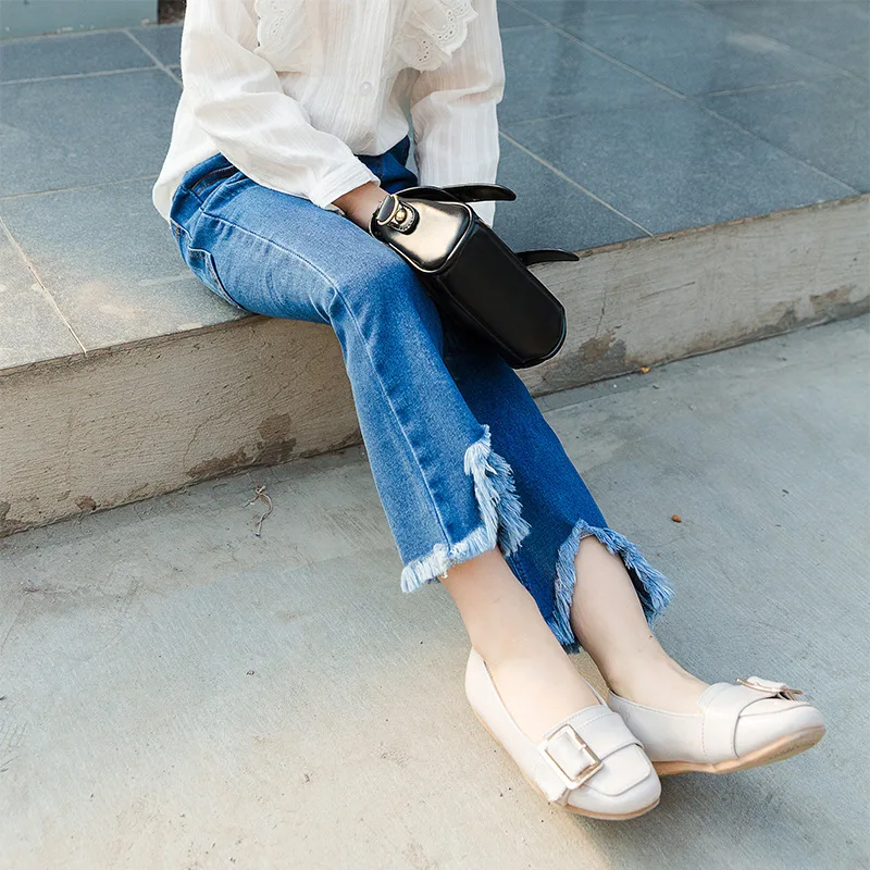 2020 ربيع جديد طفل رضع أطفال فتيات الدينيم عالية الخصر جرس أسفل السراويل نحيل الجينز شرابة واسعة الساق بنطلون 1-5Yrs 2020 ربيع جديد طفل رضع أطفال فتيات الدينيم عالية الخصر جرس أسفل السراويل نحيل الجينز شرابة واسعة الساق بنطلون 1-5Yrs