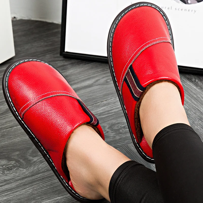 Winter Unisex Men And Women Full-grain Leather Hide Substance Slipper Youth Middle-aged Elderly People Closed-toe Chinese Style
Winter Unisex Men And Women Full-grain Leather Hide Substance Slipper Youth Middle-aged Elderly People Closed-toe Chinese Style