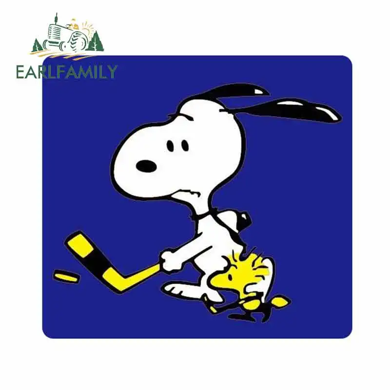 EARLFAMILY 13 см x 12 для деревянного штока и Snoopy игра в гольф персональные виниловые
