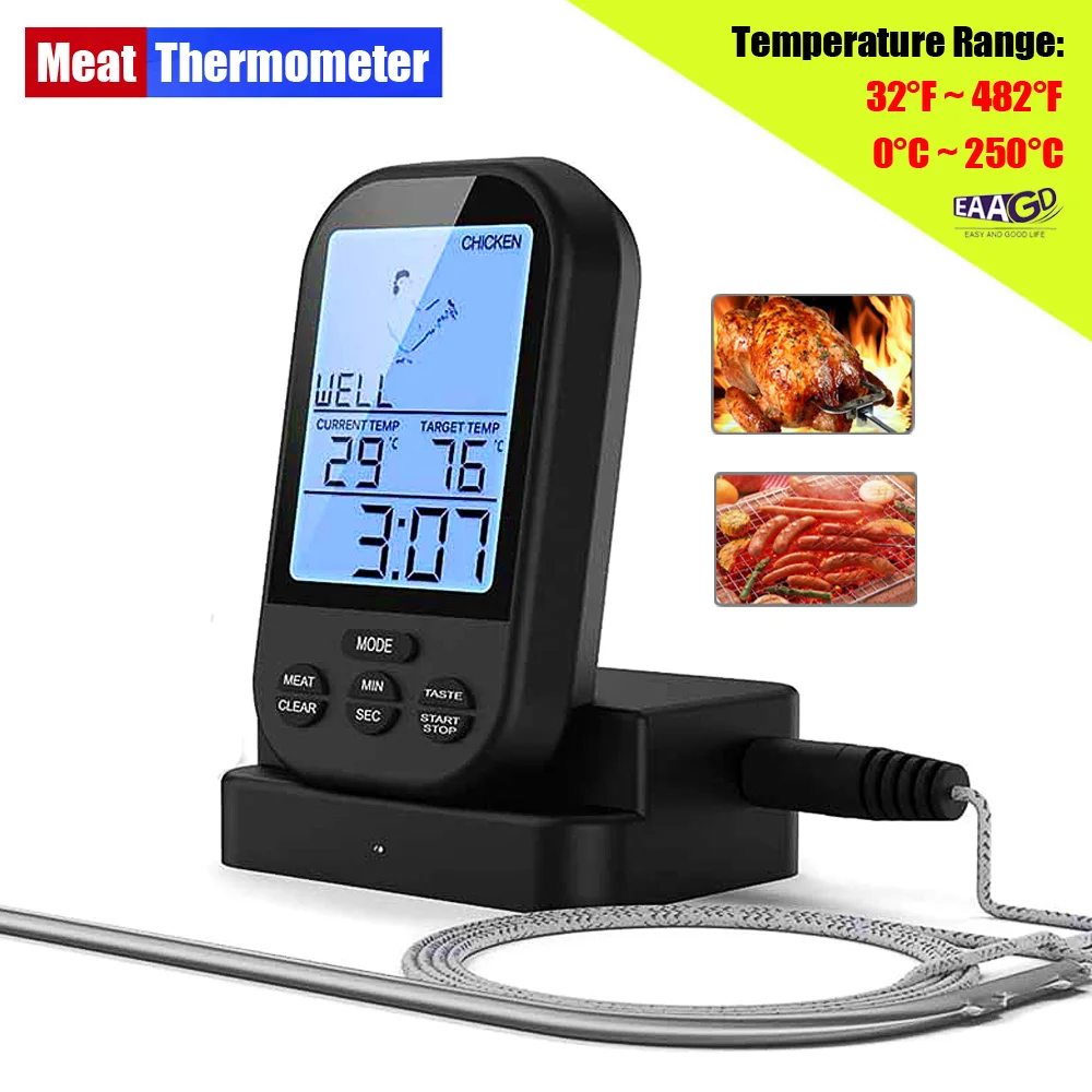 Беспроводной цифровой термометр для мяса кухонный прибор измерения температуры