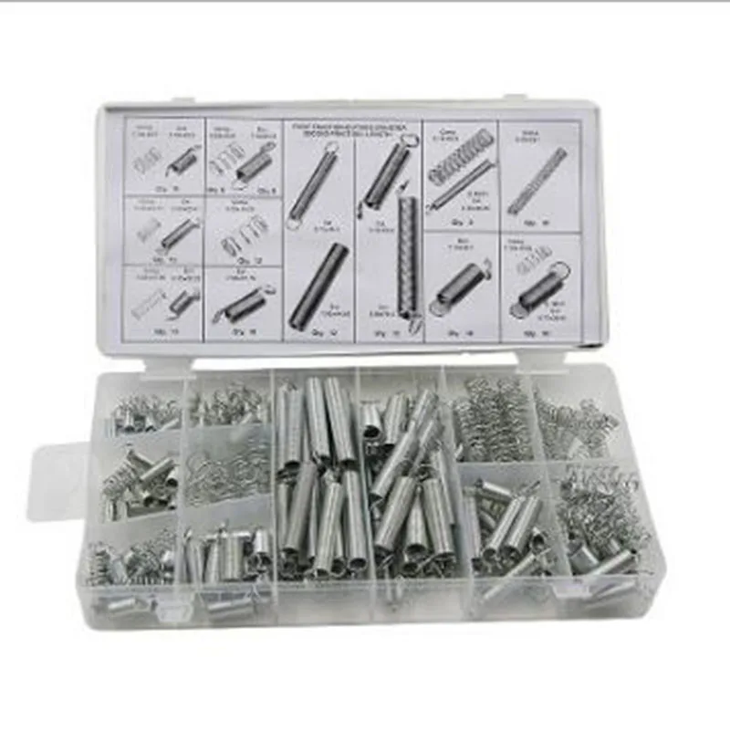 200pcs/Box Extension Spring Tension Pressure Compression Springs Assortment Set Steels With Plastic | Обустройство дома