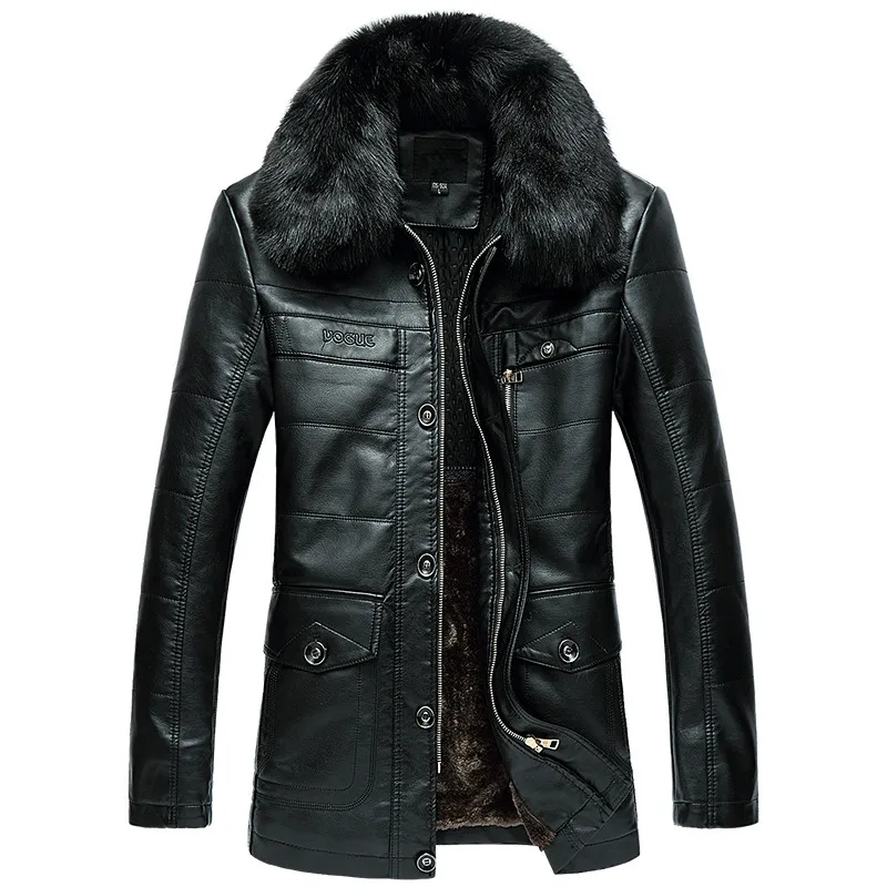 Nice Tide Long Winter Jacket Mens Leather Jacket Fur Collar Business Solid Fleece Soft Mens Faux Fur Coats Plus Size L-4XL
Nice Tide Long Winter Jacket Mens Leather Jacket Fur Collar Business Solid Fleece Soft Mens Faux Fur Coats Plus Size L-4XL
