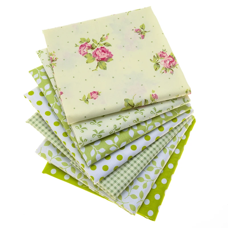 Green printed series of cotton fabrics, 100% cotton handmade DIY fabrics, a pack of seven 40CMX50CM/20CMX25CM
Green printed series of cotton fabrics, 100% cotton handmade DIY fabrics, a pack of seven 40CMX50CM/20CMX25CM